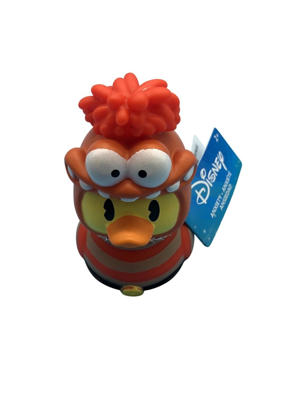 Just Play Disney Pixar Inside Out Anxiety Duck Figure Toy Orange New Loose